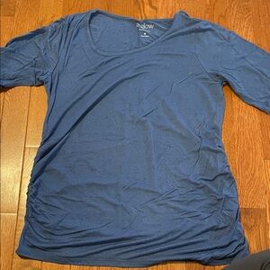 a:glow Maternity Blue Top